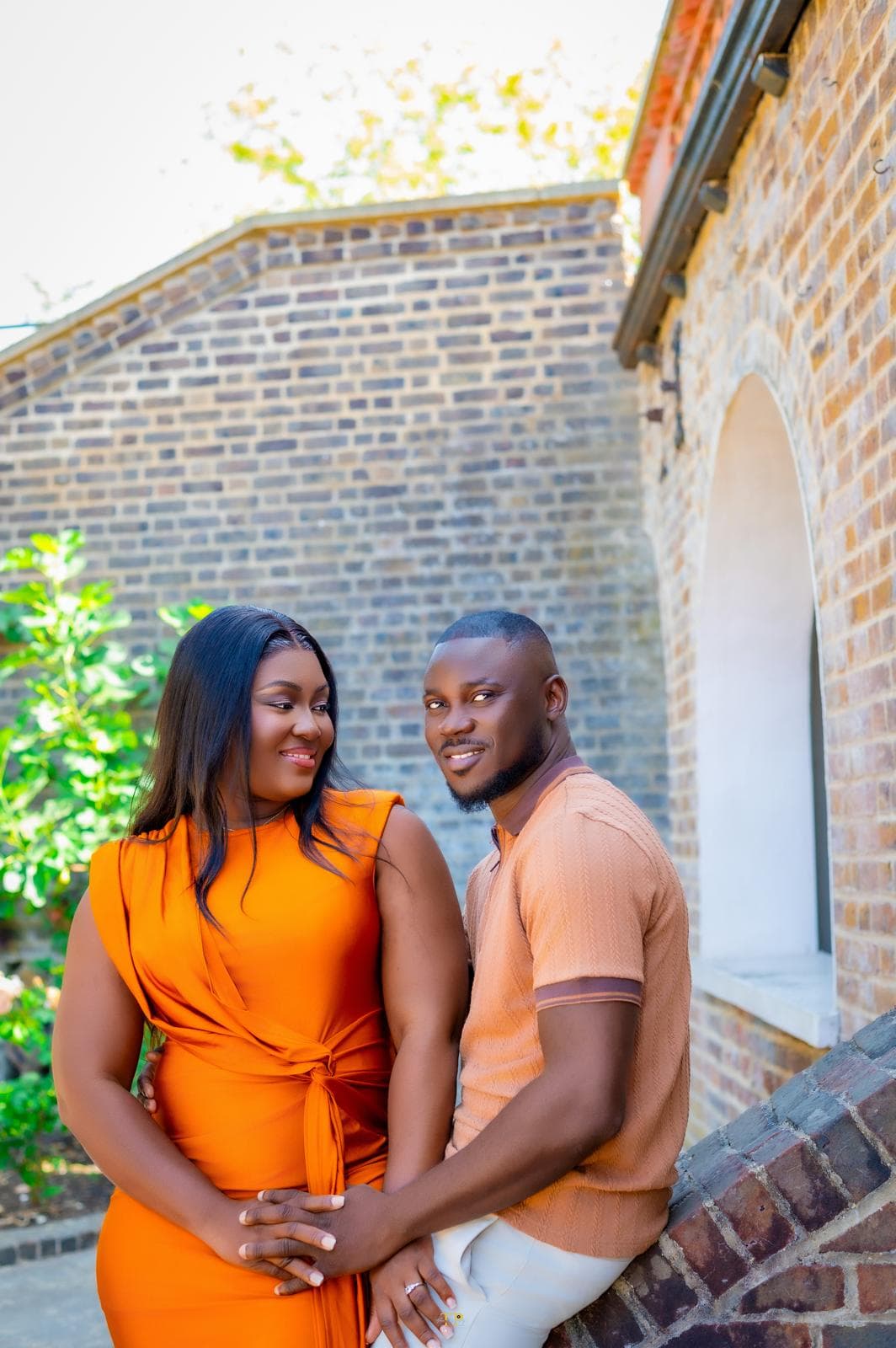 Sandra and Kwabena during their London pre-wedding shoot