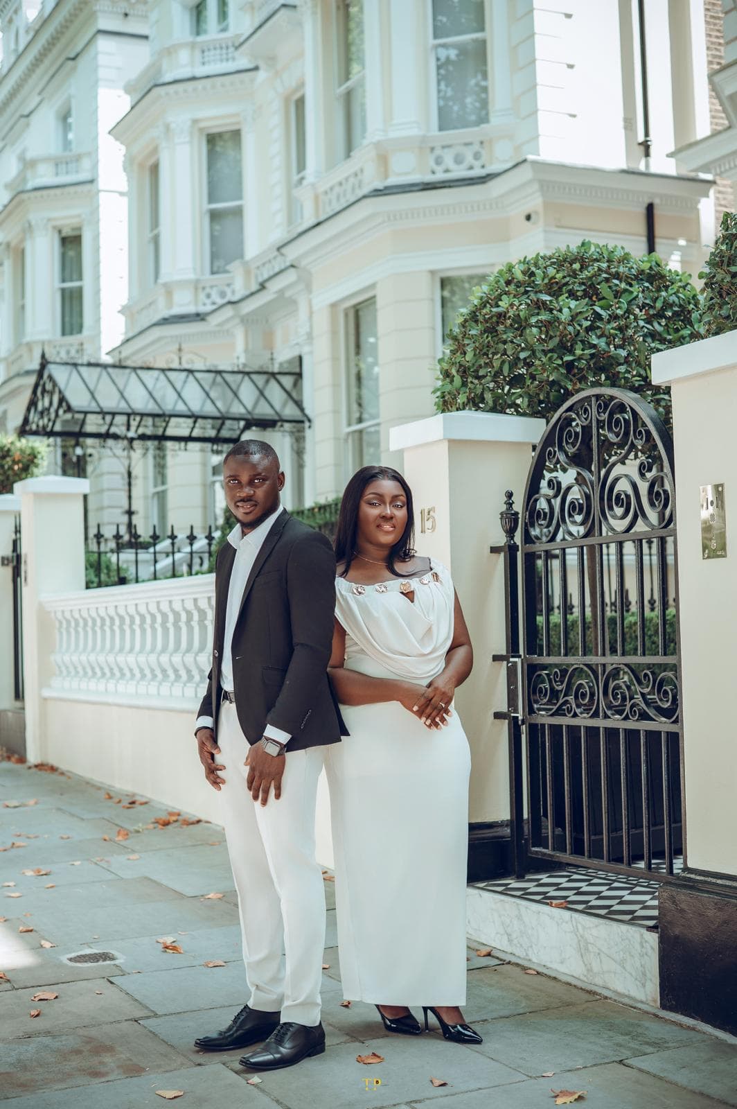 A candid portrait of Kwabena and Sandra at their pre-wedding shoot